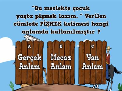 SÖZCÜKTE ANLAM 6. SINIF