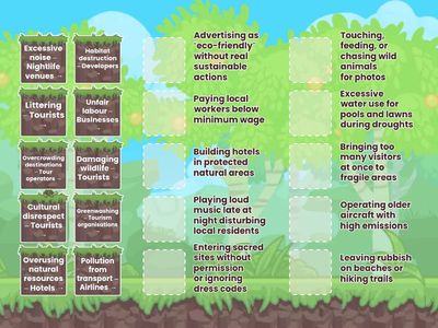 Irresponsible Tourism Practices (LO2)