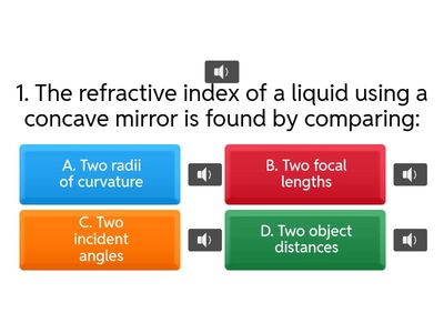 JKC 11 physics EXPERIMENT No2.   R.I. Of A Liquid By Concave Mirror 