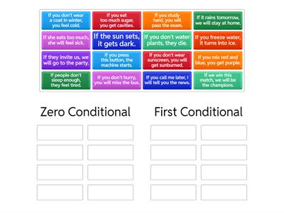 conditionals