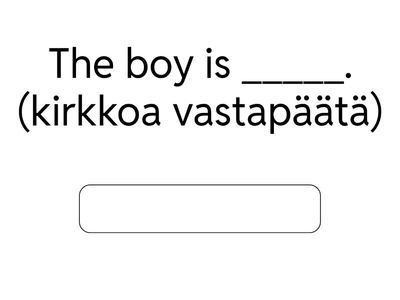 GFI4 unit 2 - täydennä englannissa puuttuva prepositio + paikka