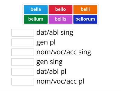 2nd Declension (neut) endings