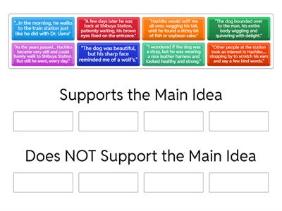 Hachiko - Supporting Details Sort