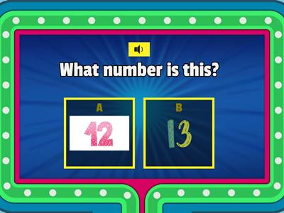 Numbers: Listen and choose