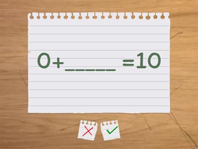 Missing Addends to 10