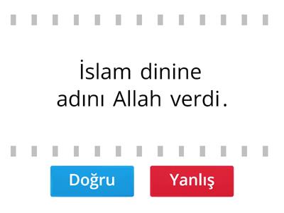 Kuran-ı Kerim Dersi 7. Sınıf | 1. Ünite Etkinliği