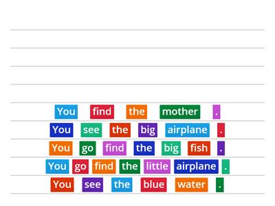 Edmark Level 1 Group 4 Word Magnets