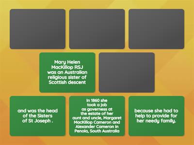 Mary MacKillop Clauses Year 3 