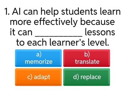🧠 Test: AI for education — teens and kids