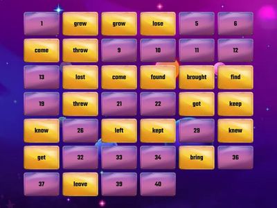 Irregular verbs past simple