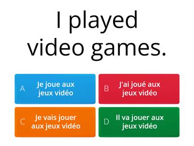 Jeux avec le passé composé