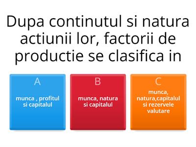 Factori de productie