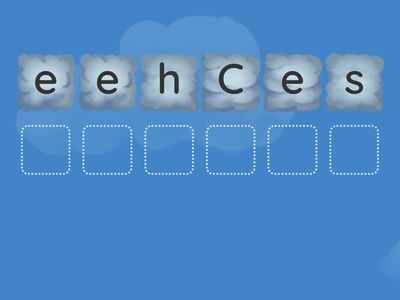 Unscramble the words