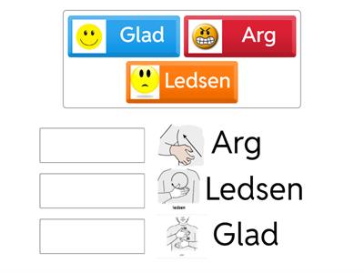 Svenska och Teckenspråk känslor match