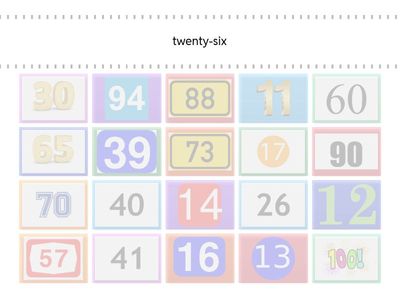  Практика Numbers 1-100