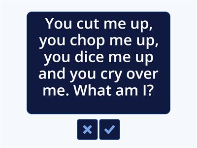 EC I1 M1 1A Food Riddle Flashcards