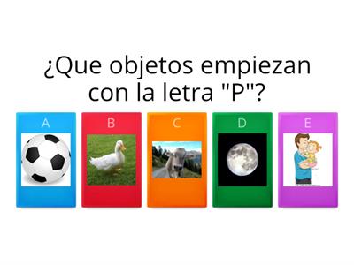 identificación de letras abecedario