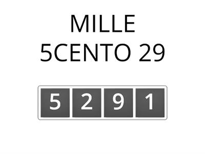 Scrivi il numero (migliaia)