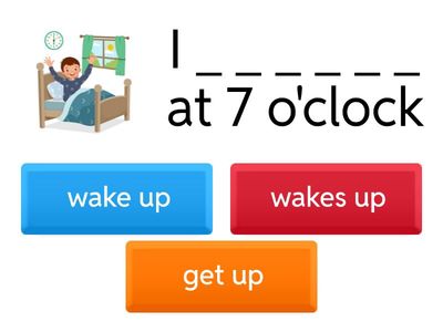 Present simple daily routine