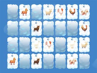 Memory Game - FARM ANIMALS