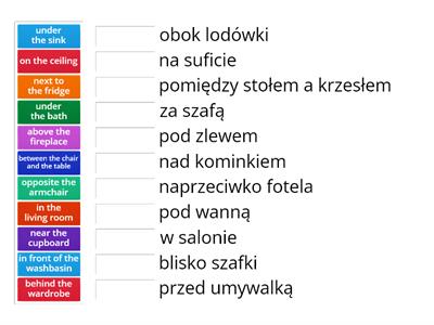 Prepositions of place + House