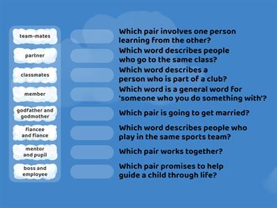 SpeakOut B1 Unit 1.2 Relationships