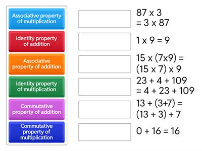 Math Properties