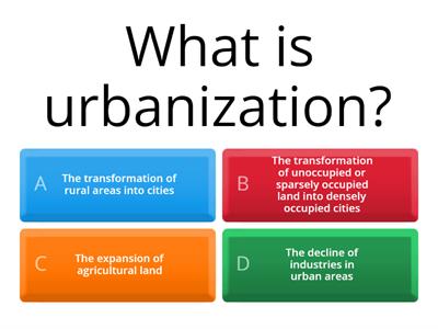 Urbanization