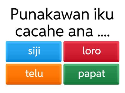 Kuis Bahasa Jawa Punakawan