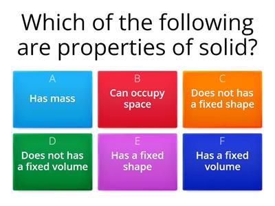 Properties of matter