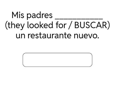 10 Spanish - Stem Changing Preterite Tense Verbs