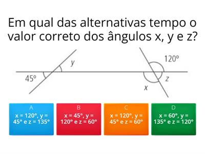 OPV - Ângulos opostos pelo vértice