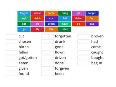 irregular verbs