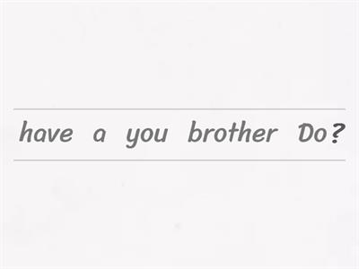 What does your brother look like?