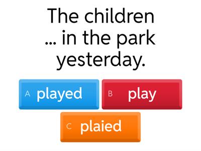 Past Simple regular affirmative