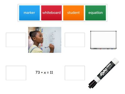 School Pictures: MATCH UP Math Equation