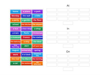 English File pre-intermediate File 2B Prepositions