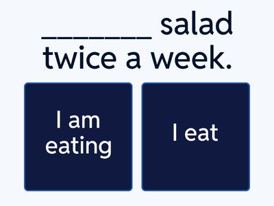Quiz sul Present Simple e Present Continuous
