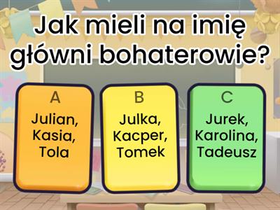 JUKATO - test ze znajomości lektury