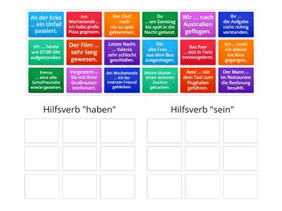 Perfekt: Welches Hilfsverb passt?