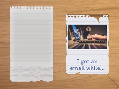 Past simple and past continuous (when/while)