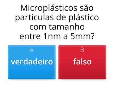 Quiz Microplásticos e cadeias alimentares