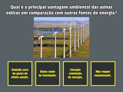 Usina eólica/questionário/quimica