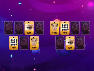 Kids box 1. Face parts matching pairs