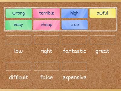 3E Adjectives: opposites (Solutions Elem)