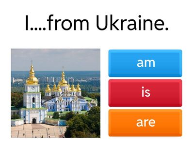 Choose the verb to be 