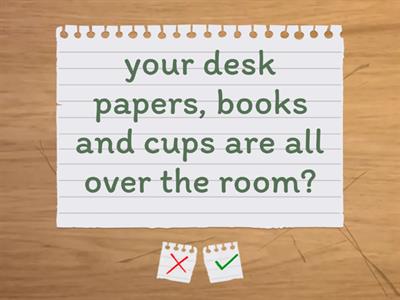 SO B1+ Unit 1C Phrasal verbs (housework) - say