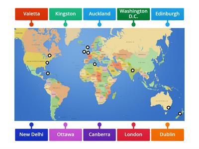 English speaking capitals