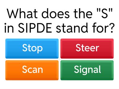 Lesson 12: Driving Conditions Test 