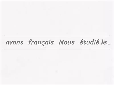  Passé Composé with avoir 